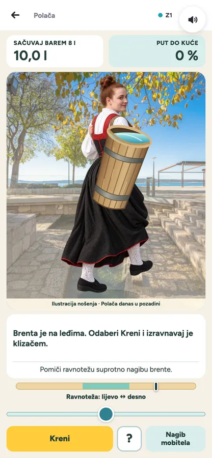 Primjer igre: Polača i brenta